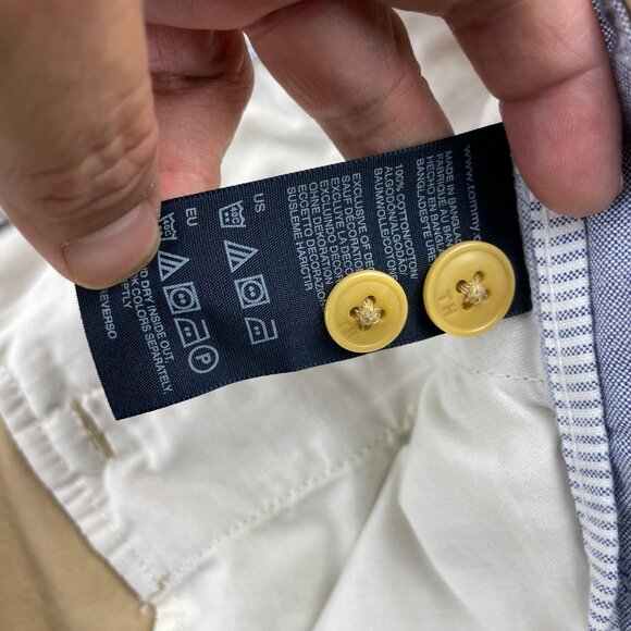 Tommy Hilfiger Khaki Pants Men Size 40 Brown Casual Chino Preppy - Picture 5 of 13